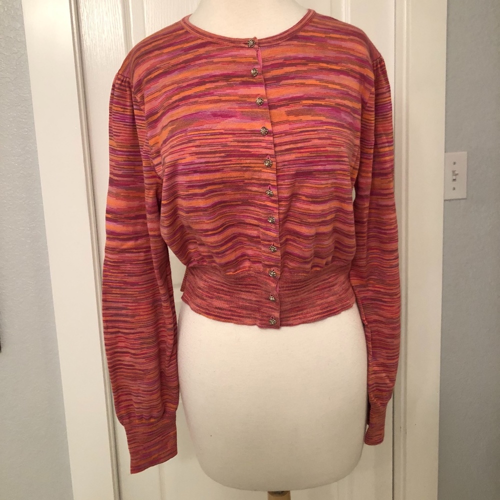 Sundance Button Down Marled Sweater